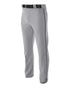 A4 Youth Pro Style Open Bottom Baggy Cut Baseball Pant (NB6162), Color 'Gray/Black'